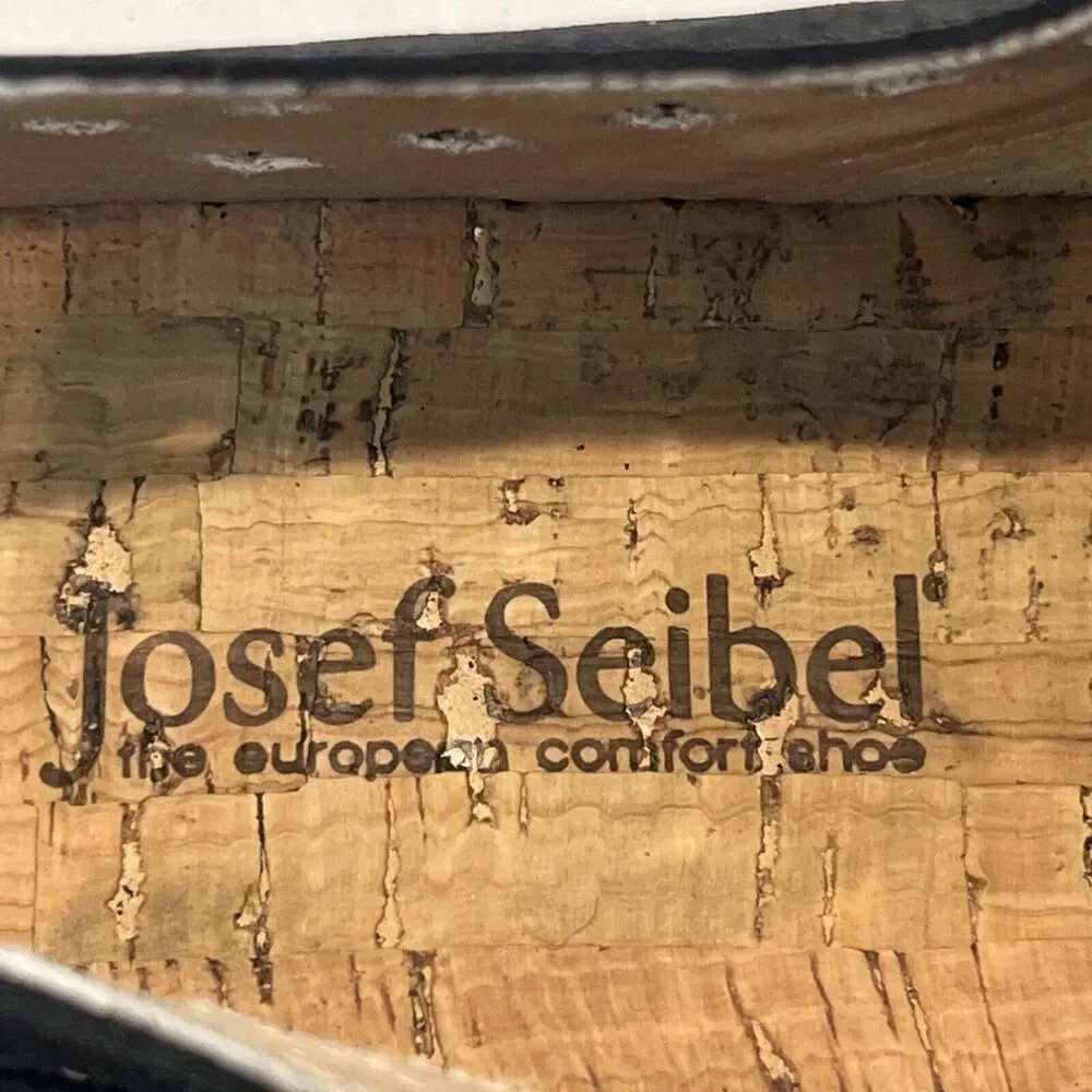 Josef Seibel NEW 41 (US‎ 10-10.5) Leather Black Sofie 26 Sneakers Lace Up Shoes
